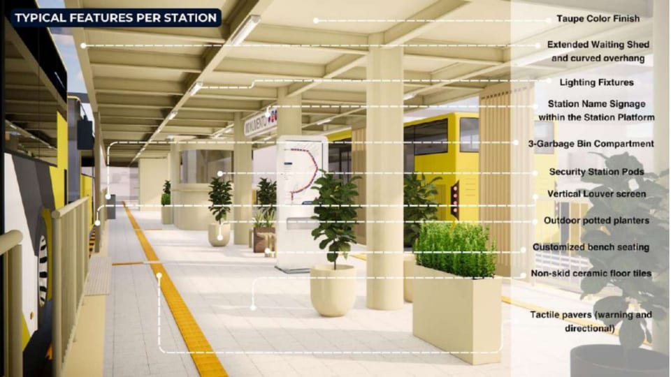 Design overview from the proposed conceptual plan for Kamuning footbridge